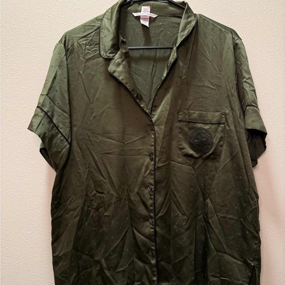 Victoria's Secret Olive Green Pajama Set